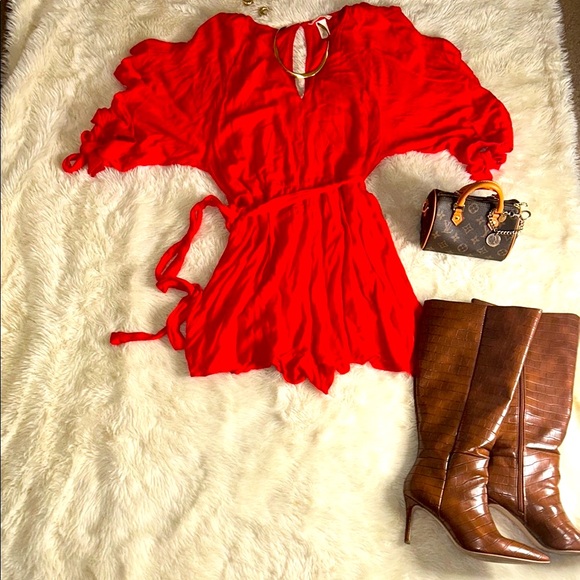 H&M 💃Red Ruffled Romper - Picture 6 of 6